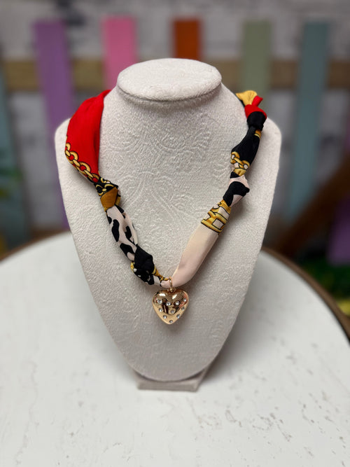 Charm Scarf Necklace
