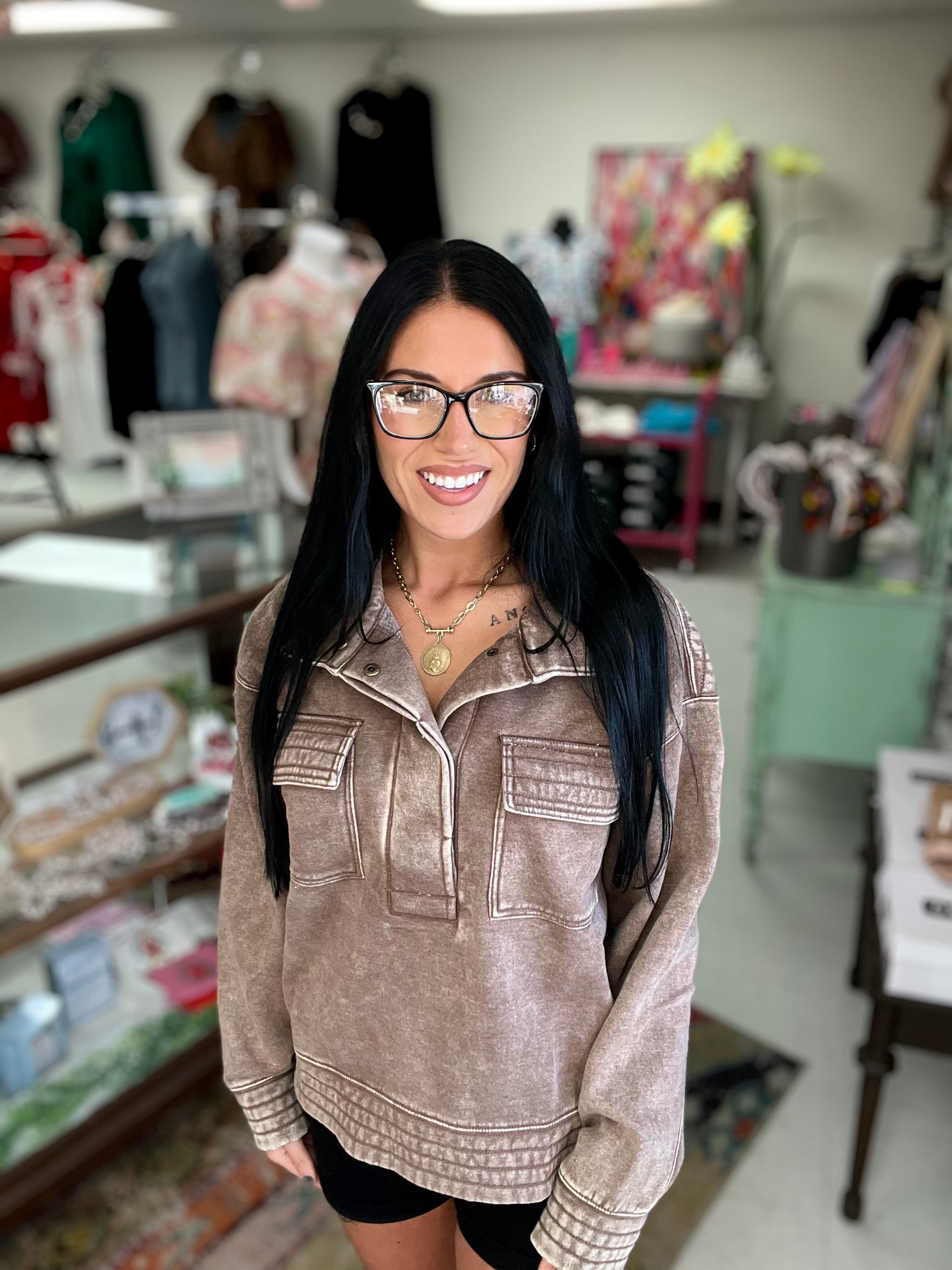 Weekend Essential Fleece Pullover
