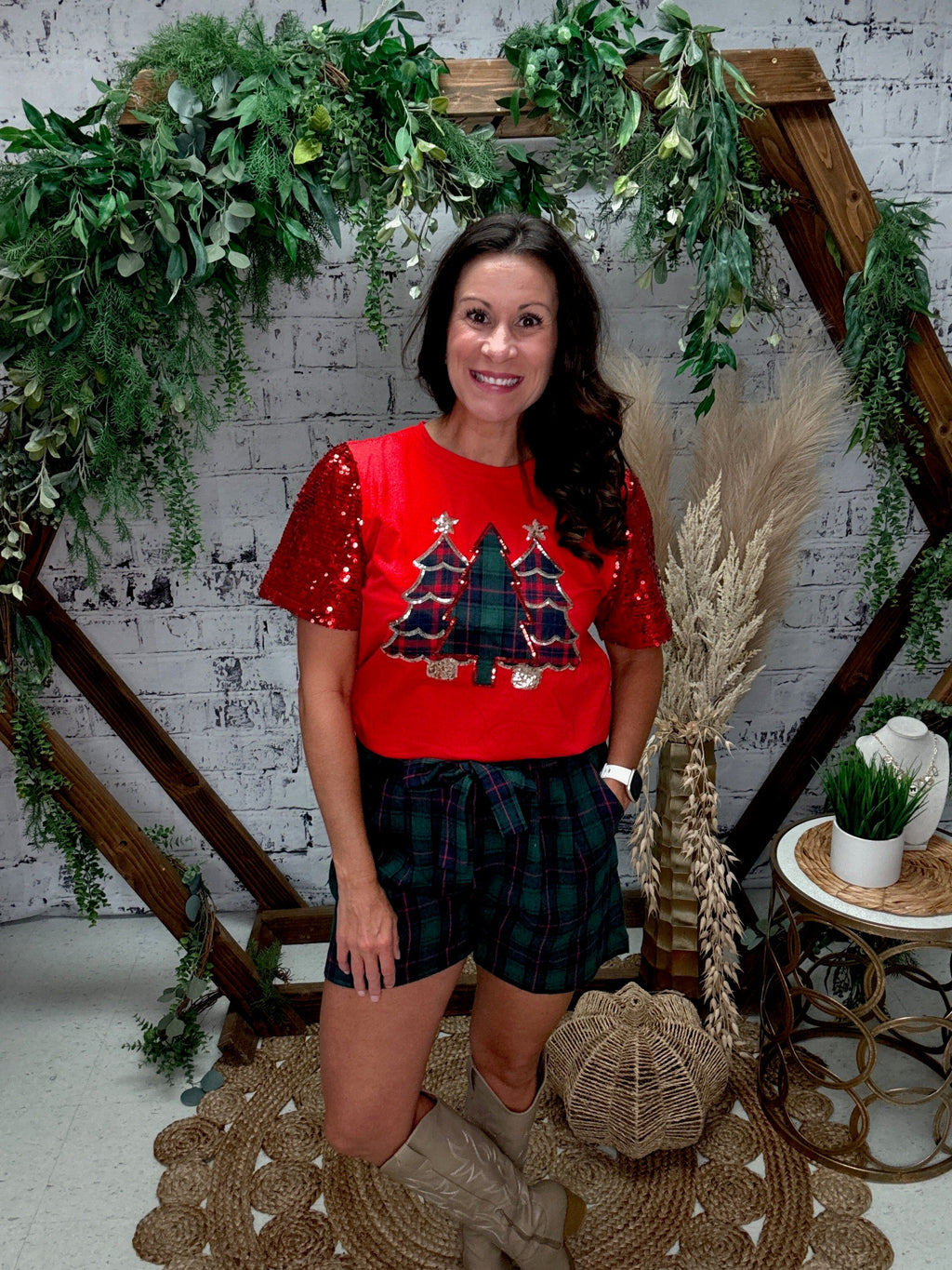 Flannel Pleat Shorts