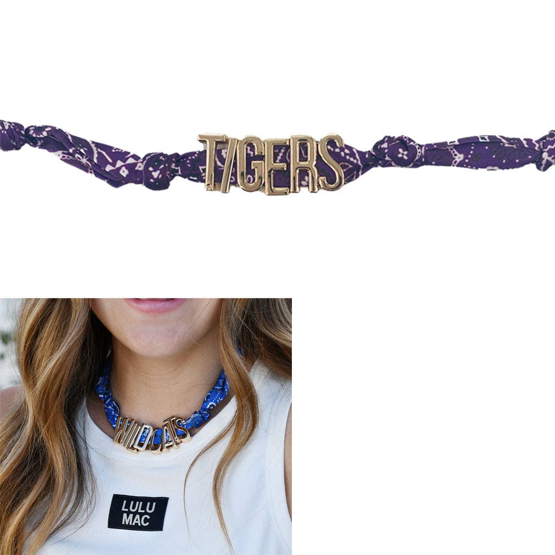 Lulu Mac LSU Charm Necklace