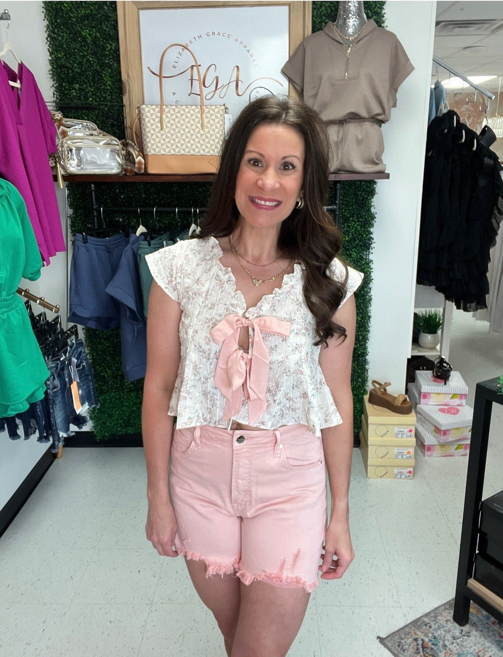 Charming Bow Tie Top