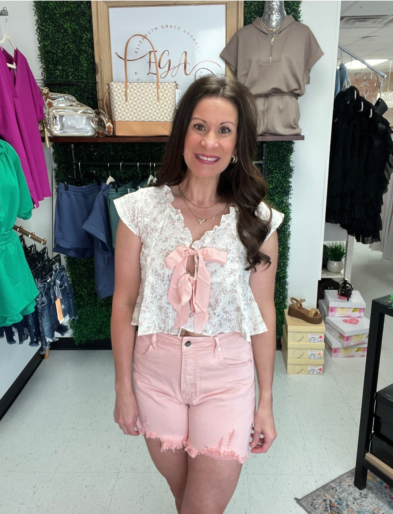 Charming Bow Tie Top