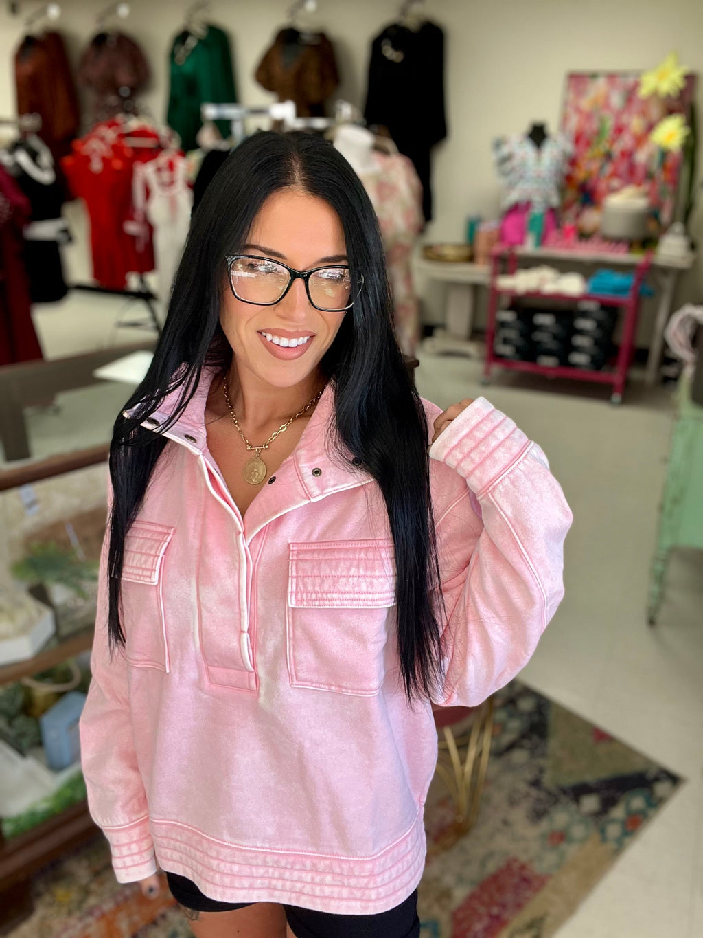 Weekend Essential Fleece Pullover