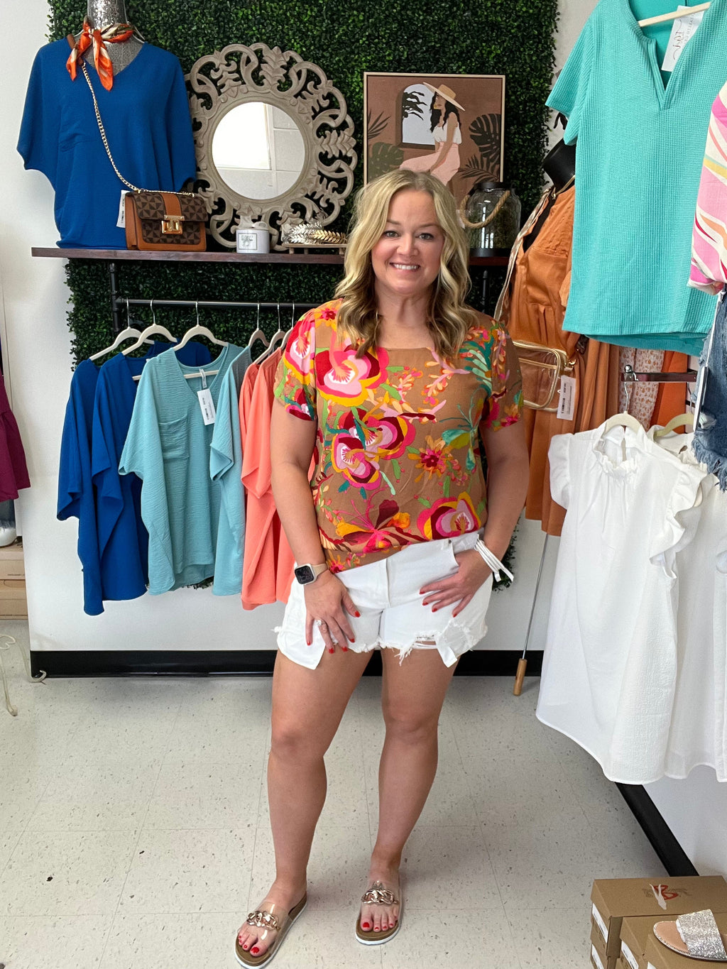 A Pop of Spring Top *Final Sale*