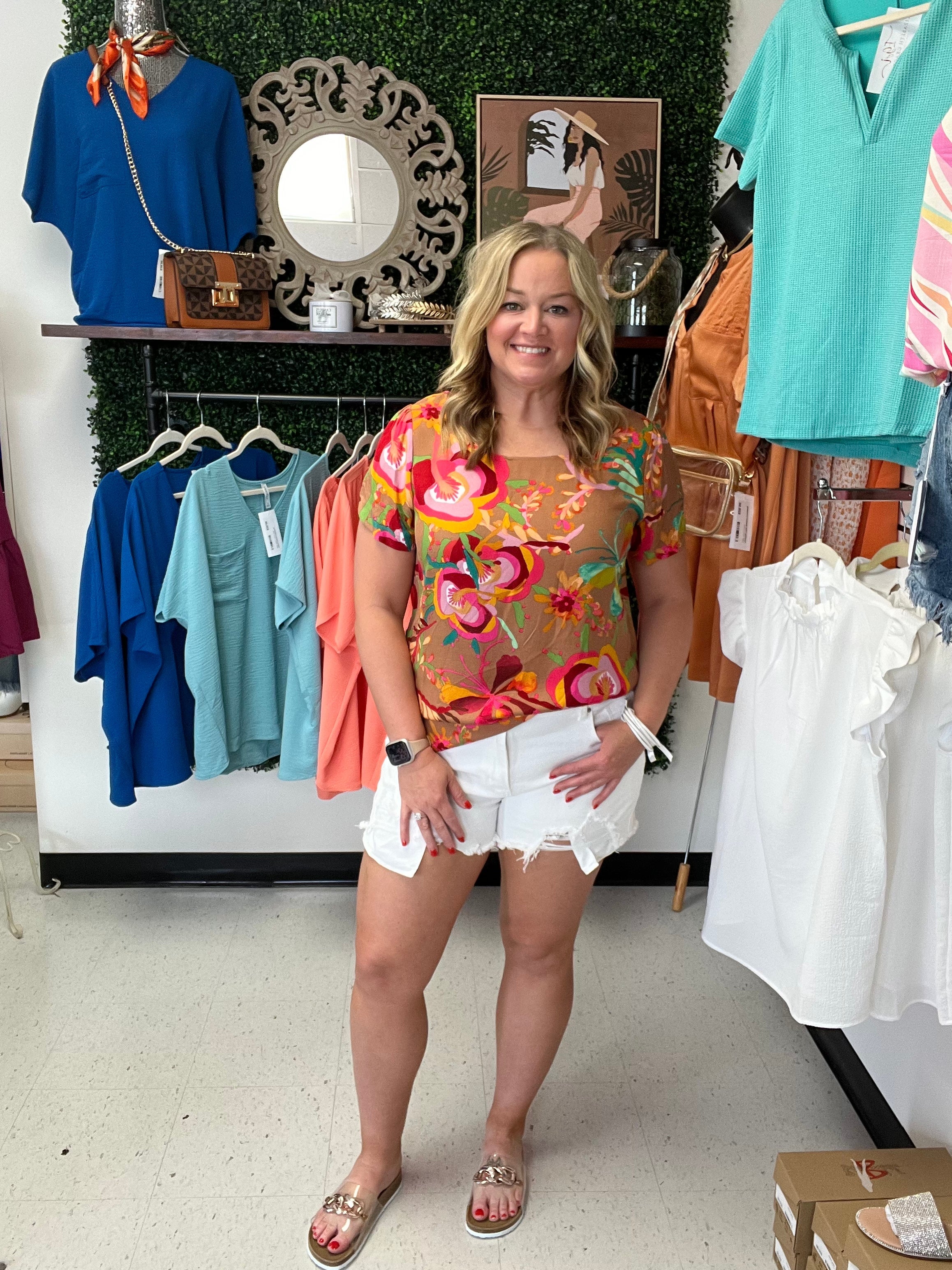 A Pop of Spring Top *Final Sale*