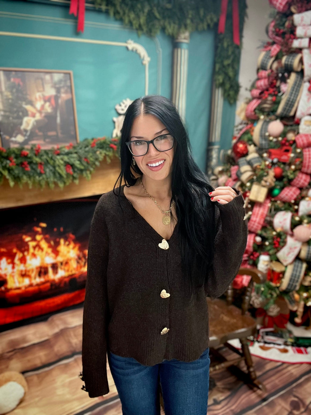 Heartfelt Cozy Button Cardigan