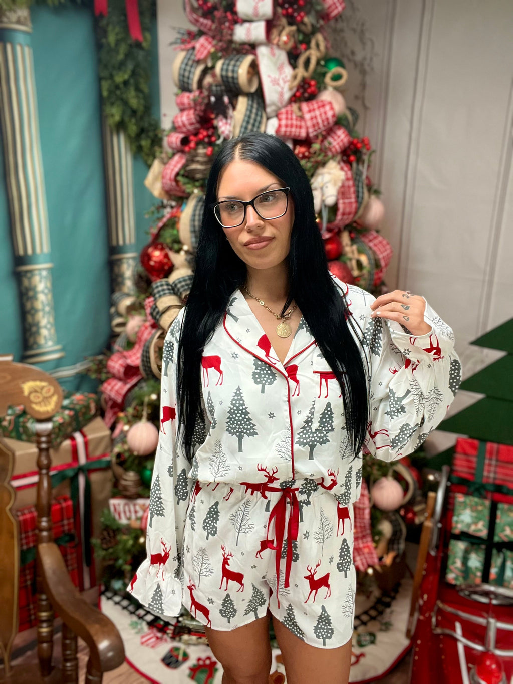 Reindeer Wishes Holiday PJ Set