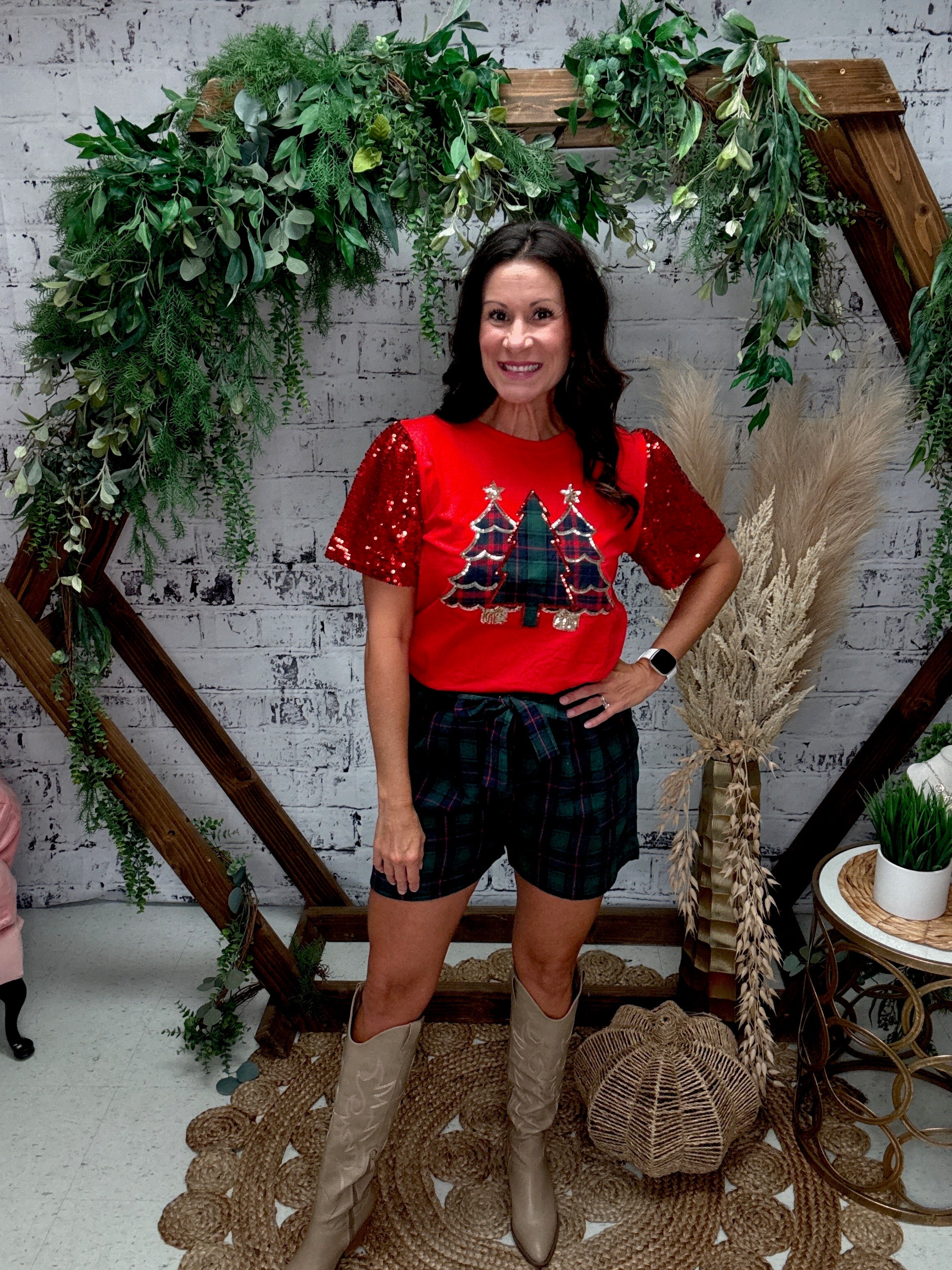 Flannel Pleat Shorts