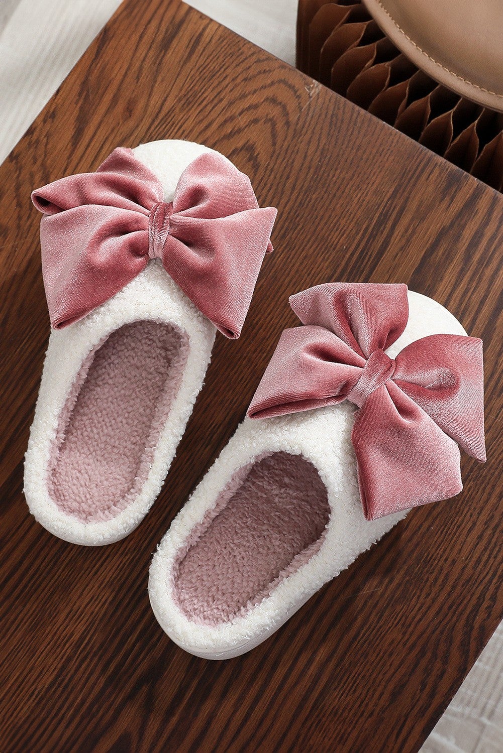 Sweet Bow Cozy Slippers