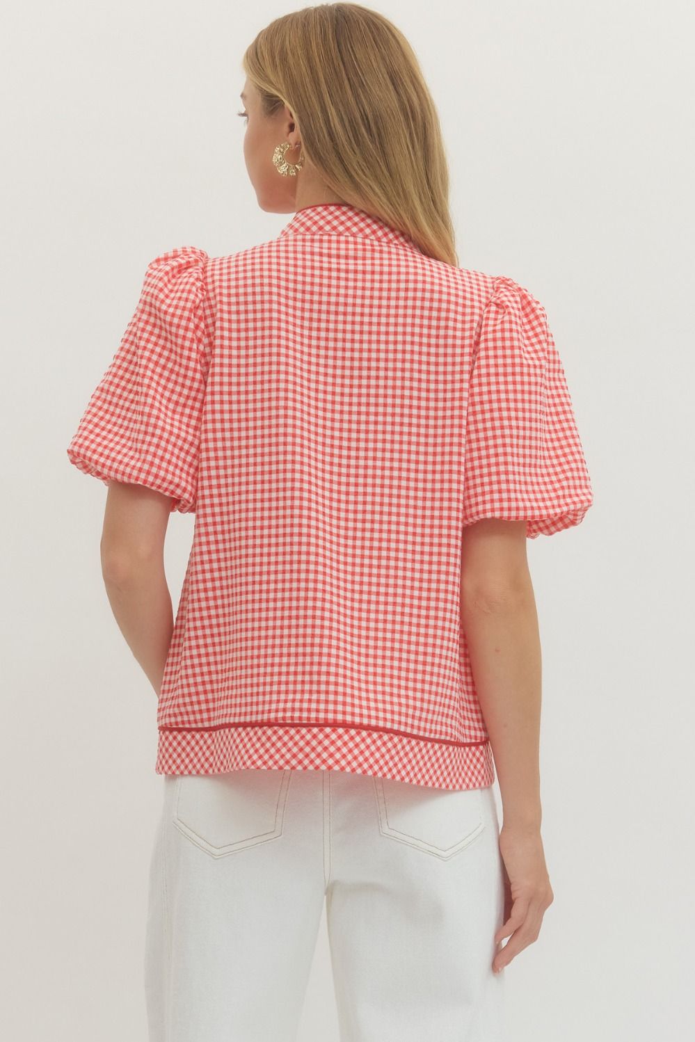 The Bayou Gingham Top