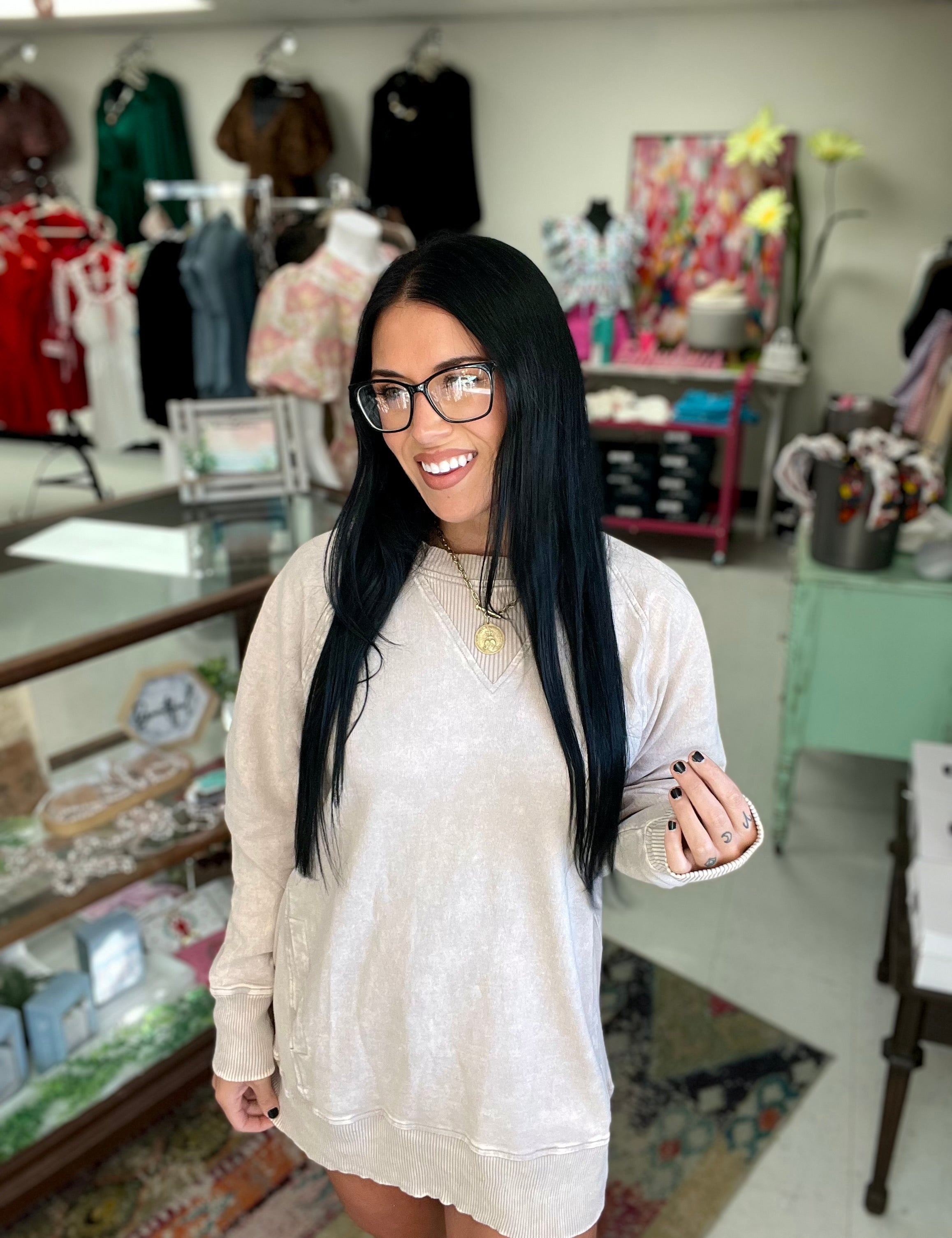 Acid Washed Pullover