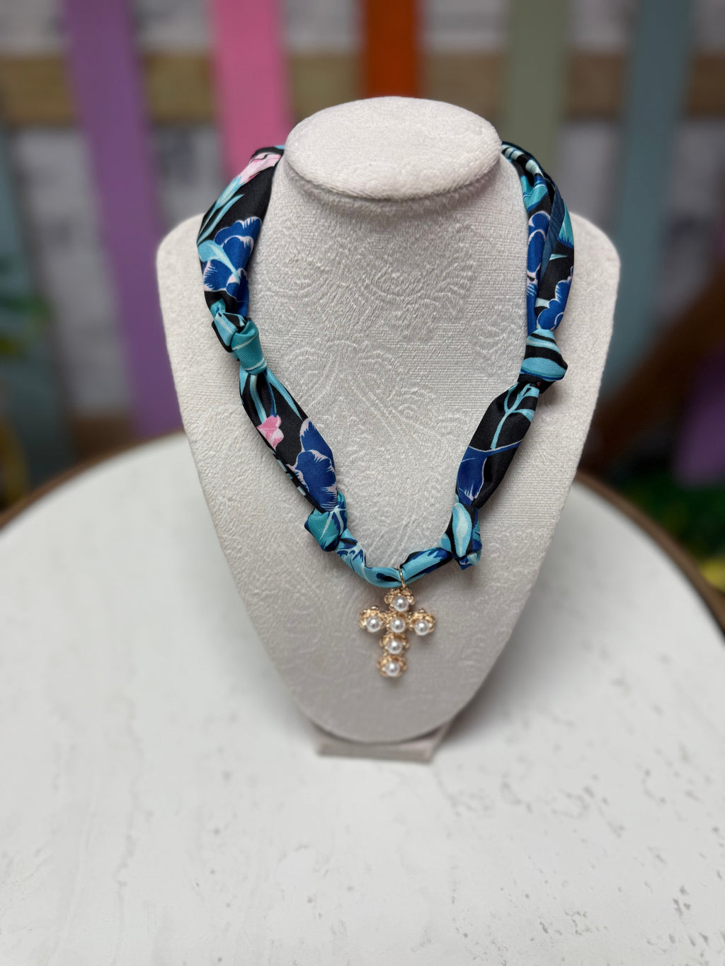 Charm Scarf Necklace
