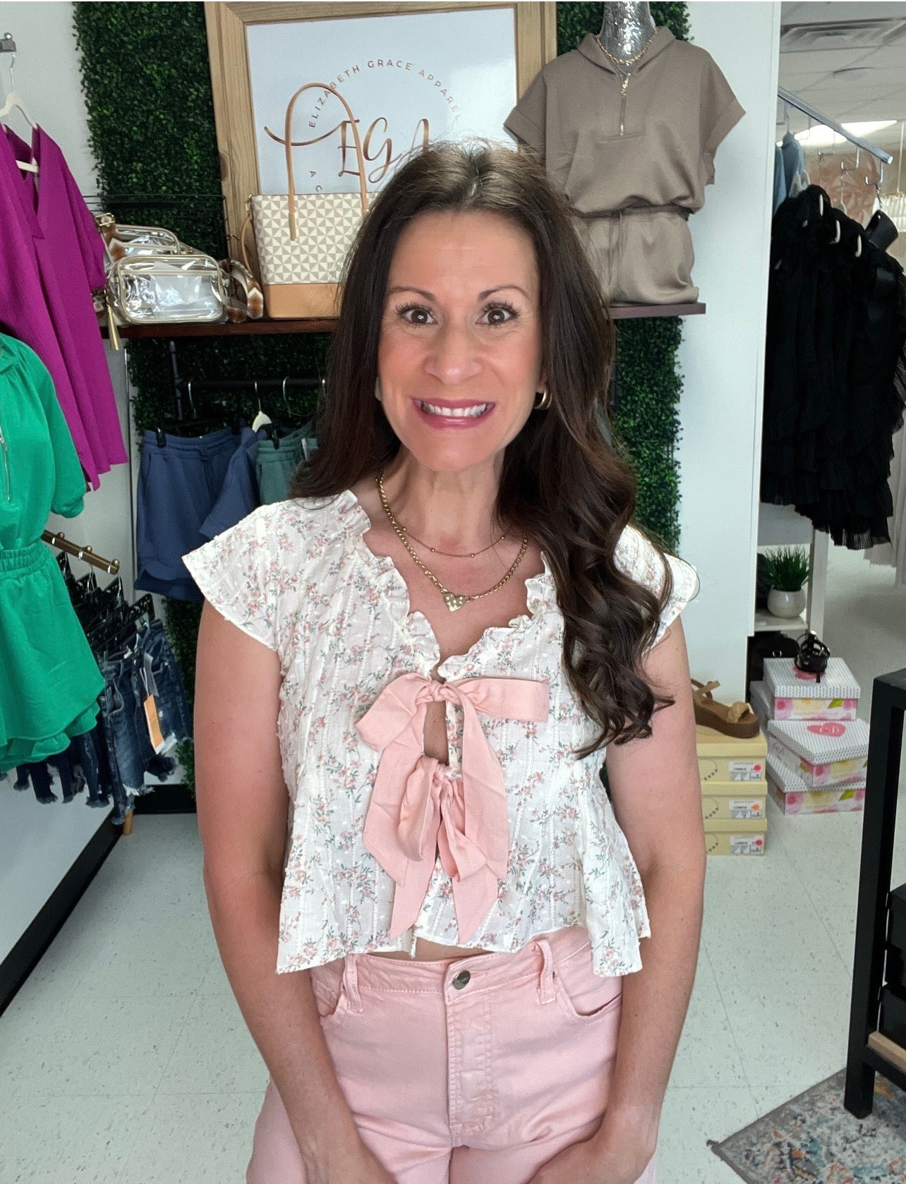 Charming Bow Tie Top