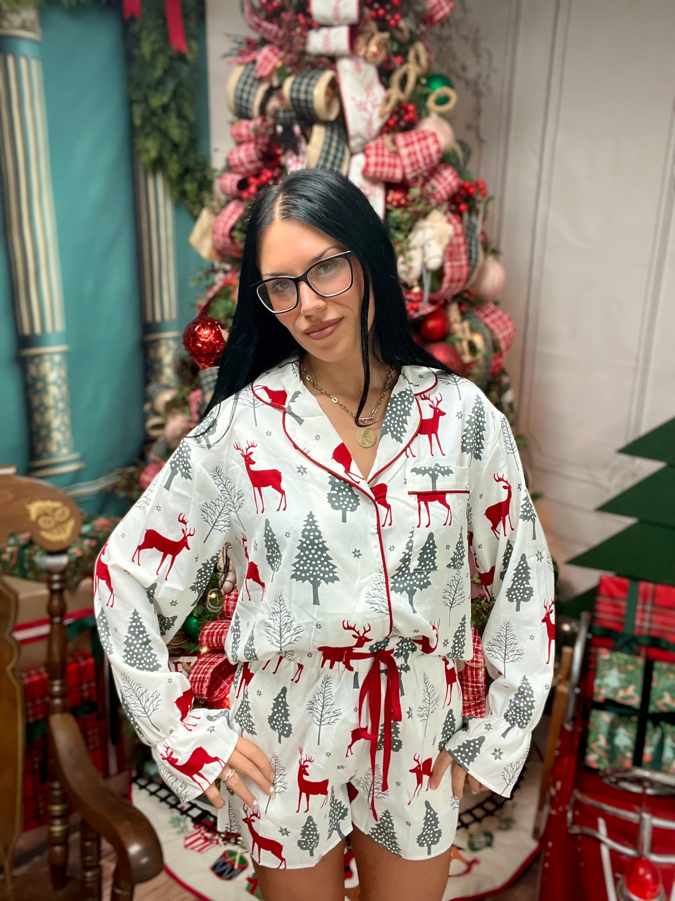 Reindeer Wishes Holiday PJ Set