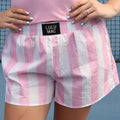 Lulu Mac Light Pink Stripe Boxer Shorts