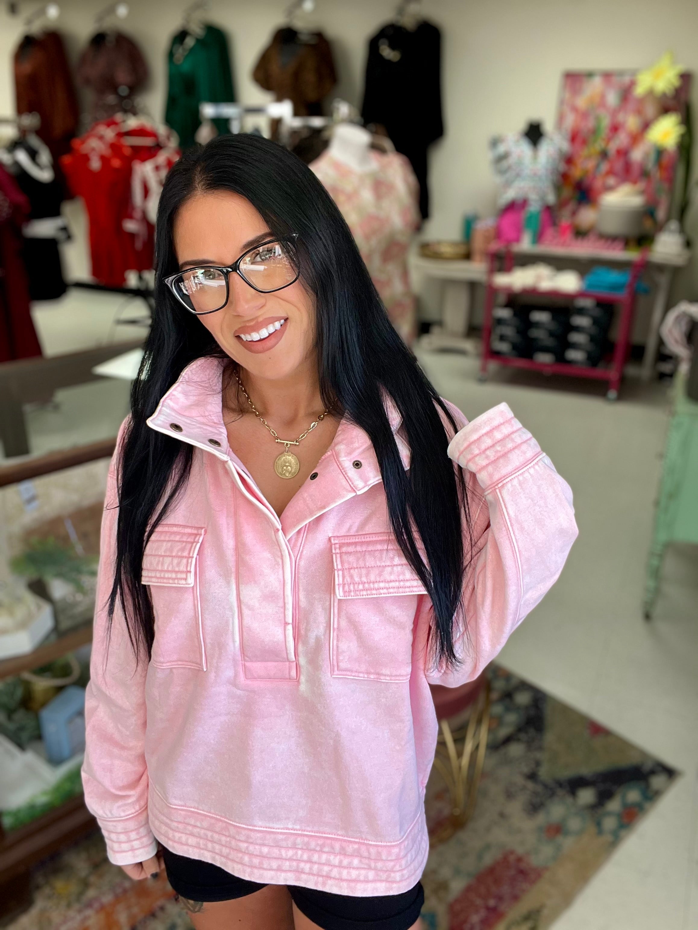 Weekend Essential Fleece Pullover