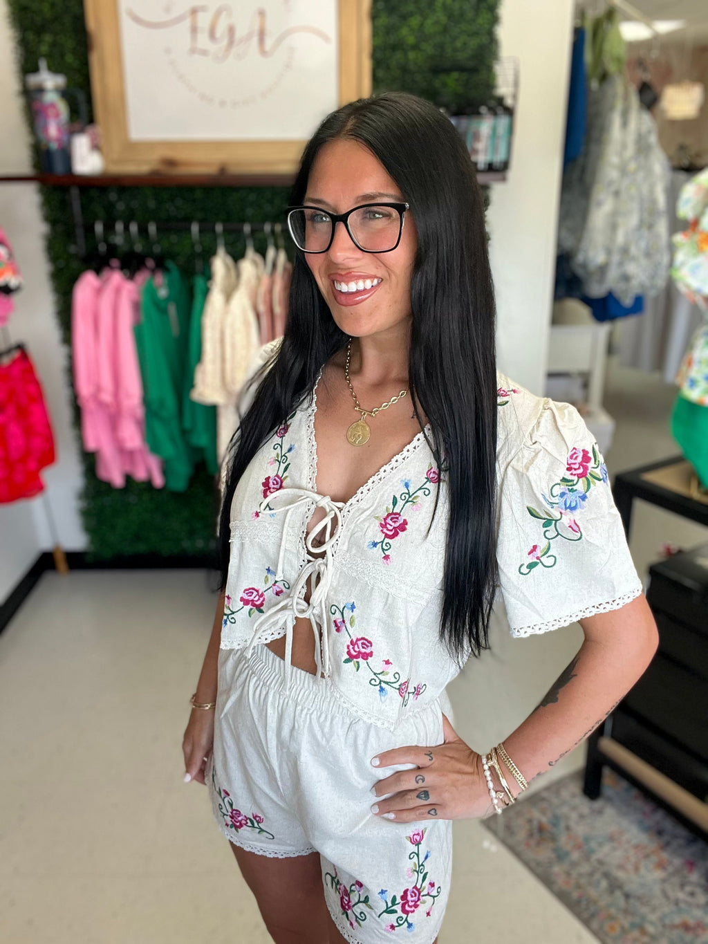 Western Vibes Floral Embroidered Set