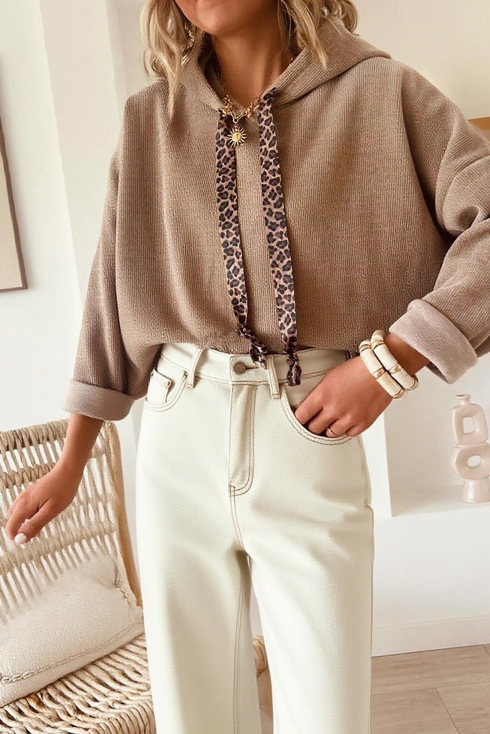 Wild Cozy Knit Hoodie