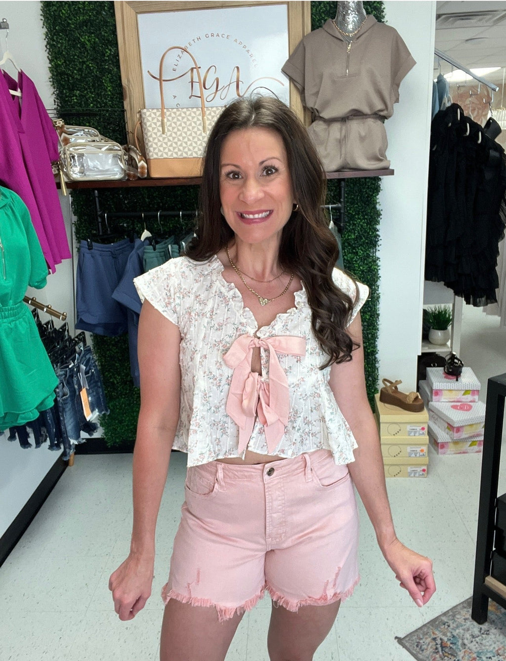 Charming Bow Tie Top