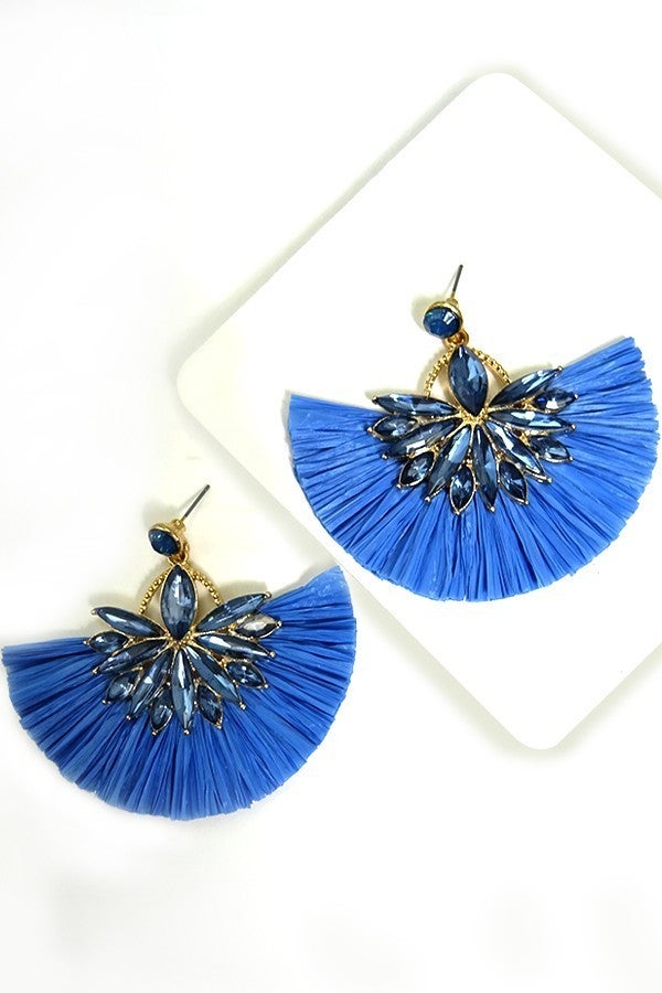 Fancy Flare Rhinestone Earrings