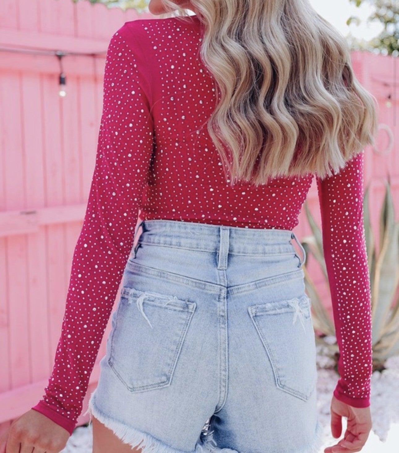 Coming for You Studded Long Sleeve Bodysuit *Final Sale*