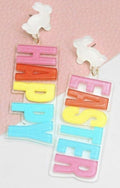 Happy Easter Acrylic Earrings