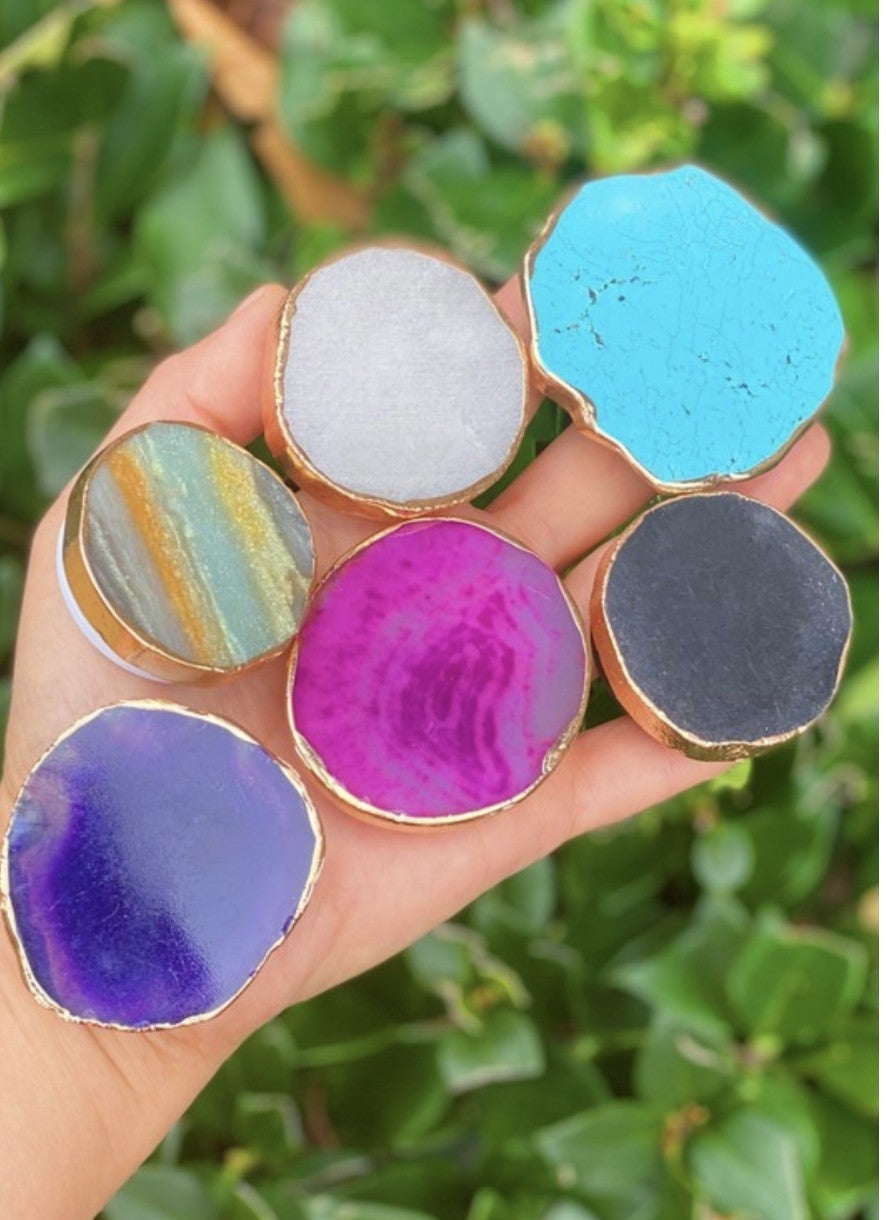 Golden Edge Natural Stone Device Grip