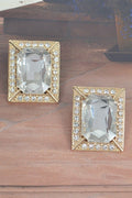 Studded Rhinestone Earrings