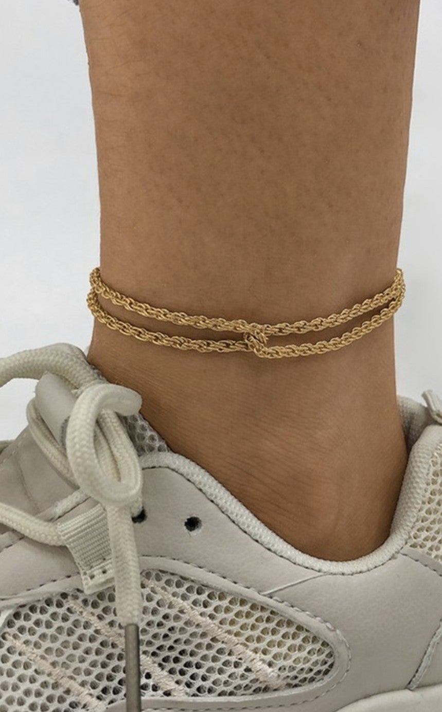 Summer Twist Ankle Chain Bracelet *Final Sale*