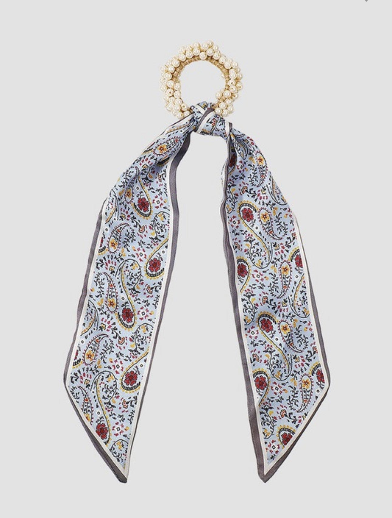 Pearl Pony Tail Hair Scarf