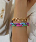 Bright Multicolor Chain Bracelet *Final Sale*