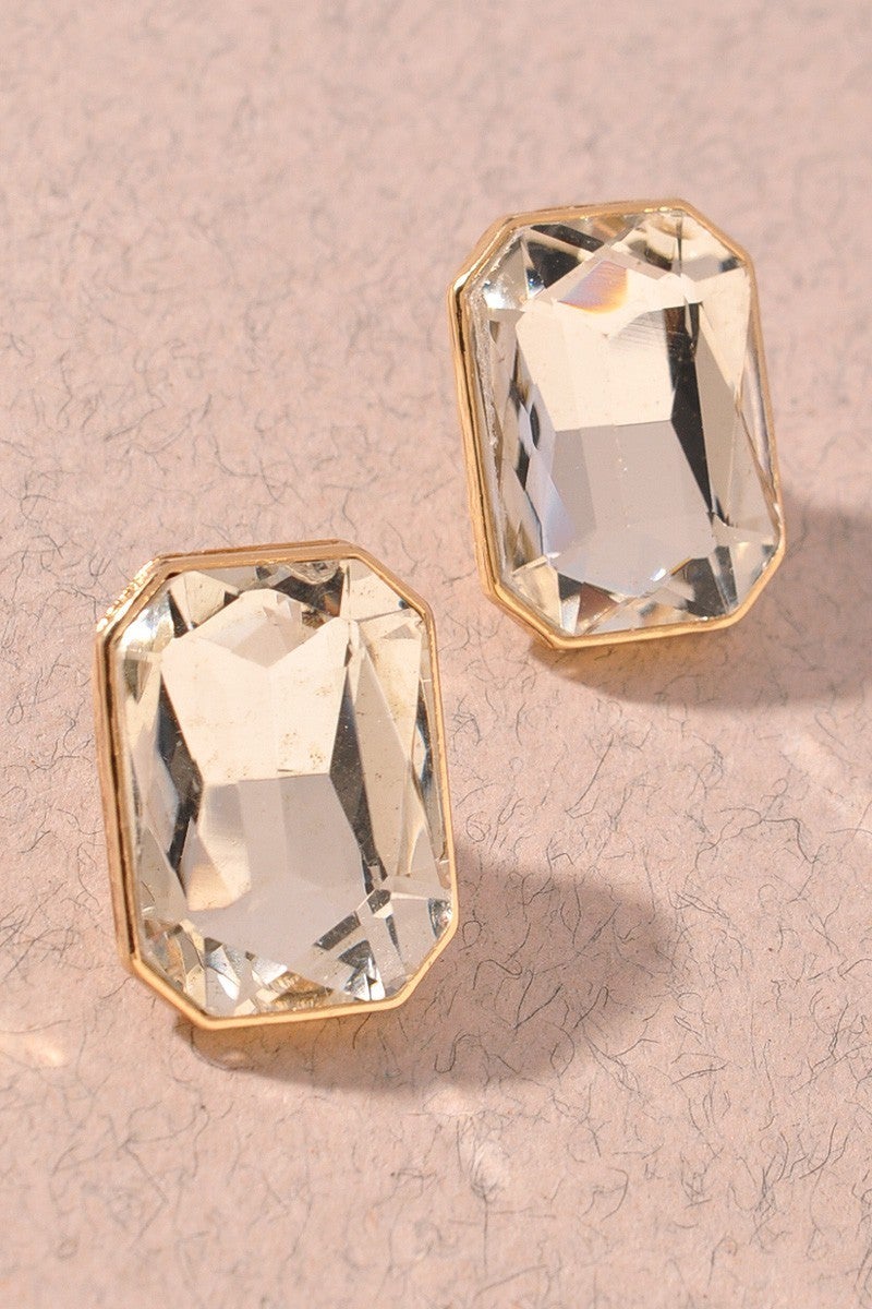 Crystal Post Earring